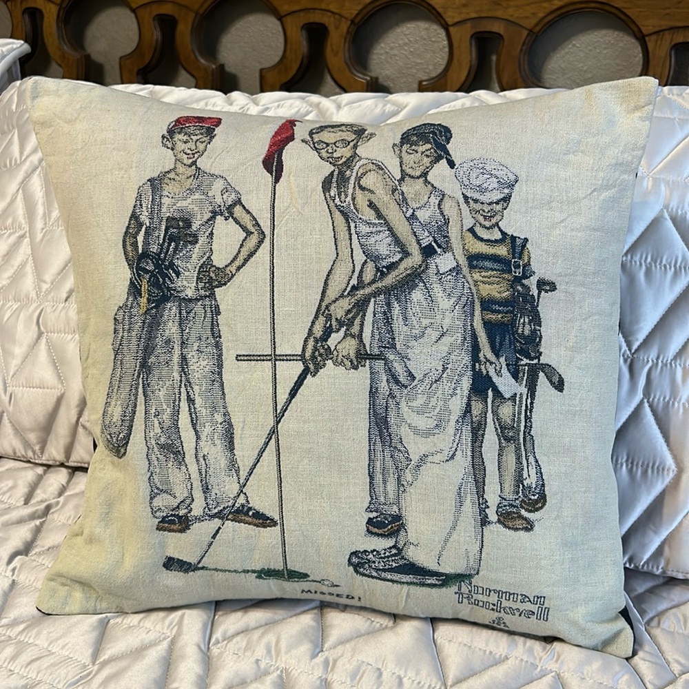Norman Rockwell Missed Golf
Tapestry Panel Pillow Square